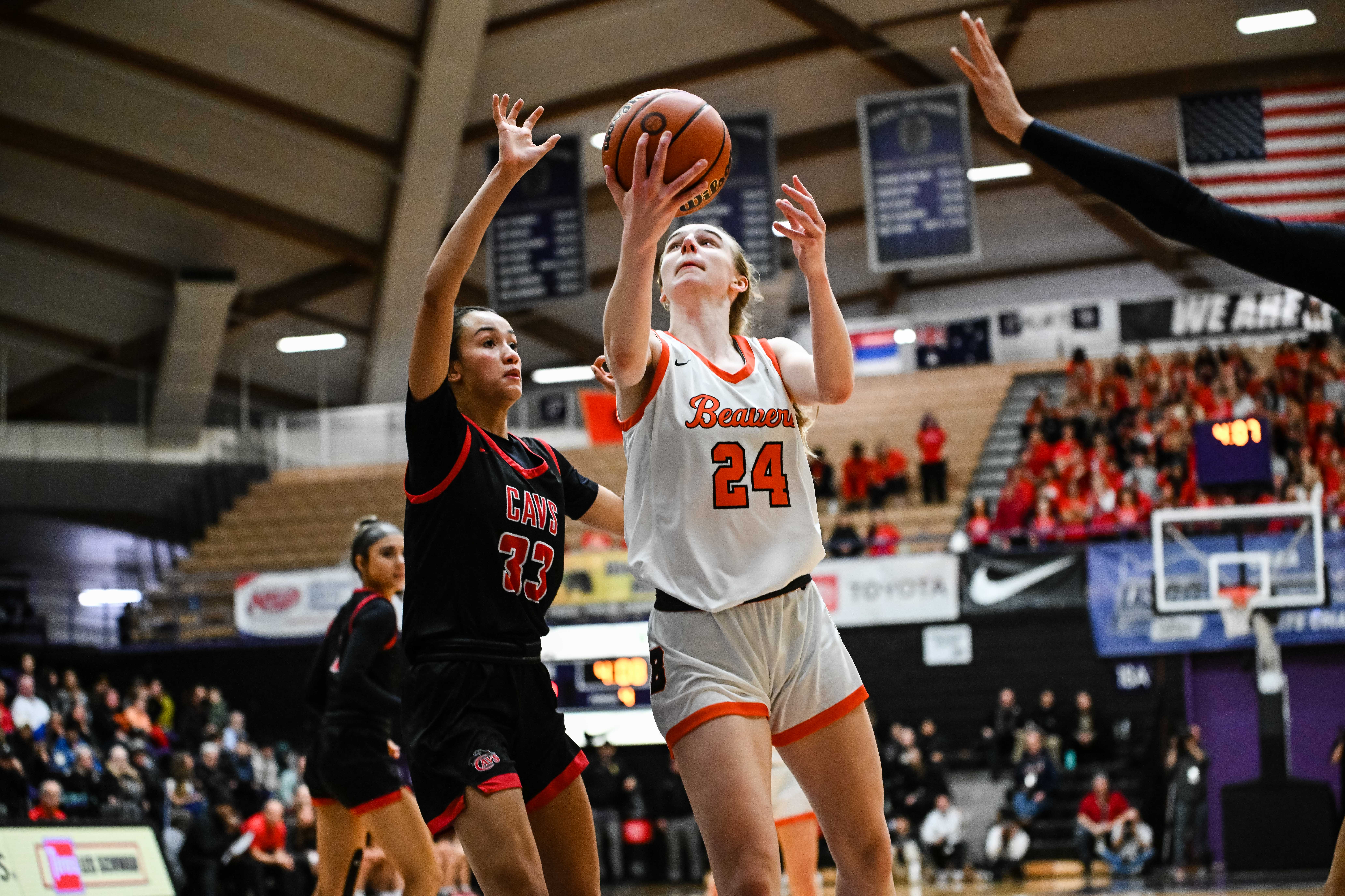 Clackamas Beaverton 6A Oregon girls basketball quarterfinal Naji Saker 1 -85